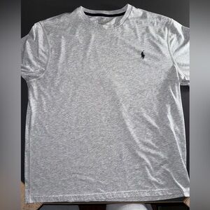 Polo Ralph Lauren - Active Shirt - Short Sleeve - Gray w/ Black Logo - Large